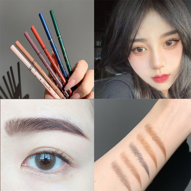 Bút kẻ lông mày HUECUTIE trang điểm tự nhiên chống nước lâu trôi