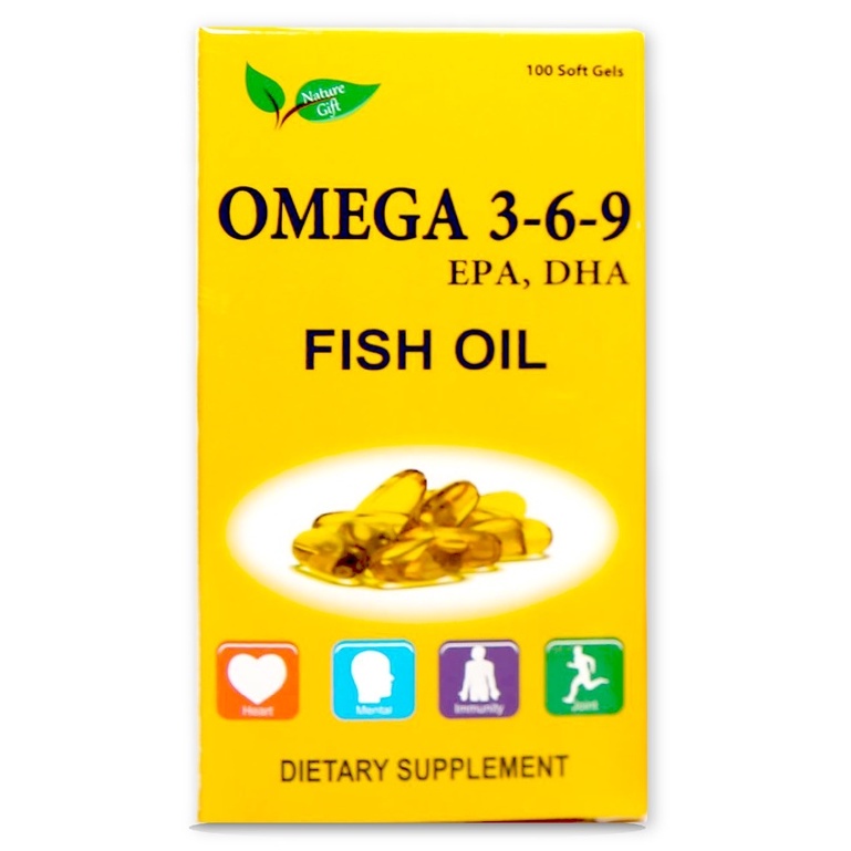 [NHẬP KHẨU MỸ] Viên dầu cá Nature Gift Omega 369 Fish Oil (Hộp 100v) - Hỗ trợ giảm mỡ máu. Tốt cho não, mắt, tim mạch | Thế Giới Skin Care