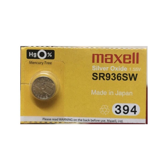 Pin Đồng Hồ SR936SW SR936 394 Maxell Chính Hãng Vỉ 1 Viên Made in Japan