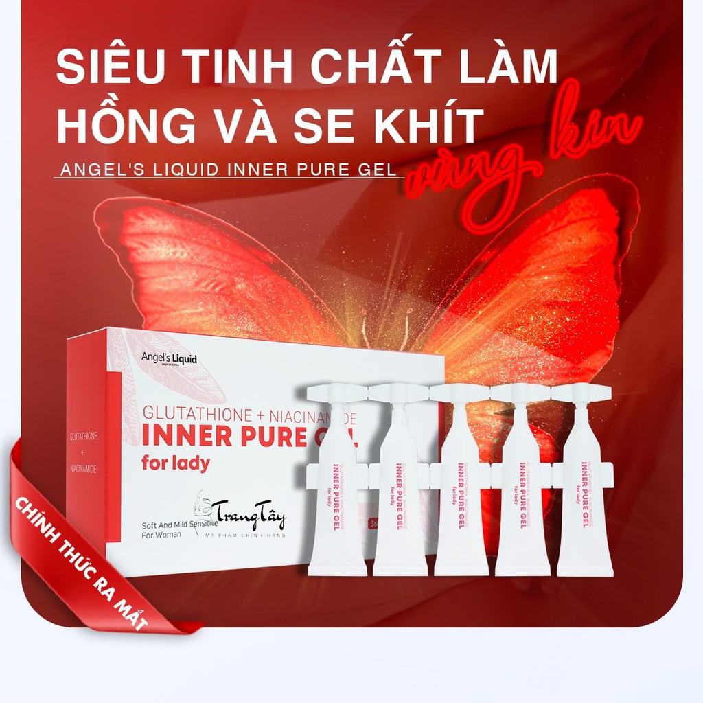 [Chính hãng 100%] Siêu Tinh Chất Làm Hồng Se Khít Vùng Kín Angel Liquid Glutathione Plus Niacinamide Inner Pure Gel (15