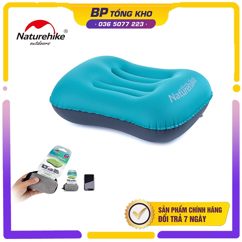 Gối hơi Naturehike NH17T013-Z dùng cho văn phòng, dã ngoại gấp gọn tiện lợi