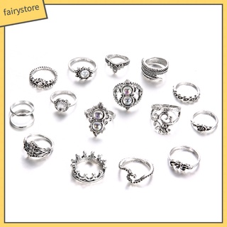 Set 16 NhẫN NhiềU KiểU DáNg Phong CáCh Boho
