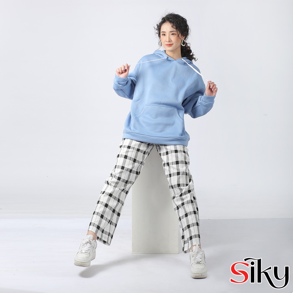 Áo hoodie nữ form rộng basic - Siky | BigBuy360 - bigbuy360.vn