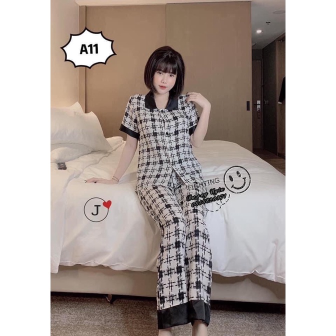 (Mẫu Mới) XẢ LỖ SÉT BỘ PIZAMA KATE LOẠI 1 MẶC NHÀ CHẤT VẢI MỊN MÁT SIÊU HOT HHP