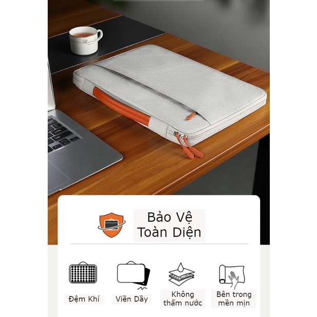 Túi Chống Sốc LapTop Macbook 13 - 15 inch ( 2 Ngăn ) Chống thấm nước