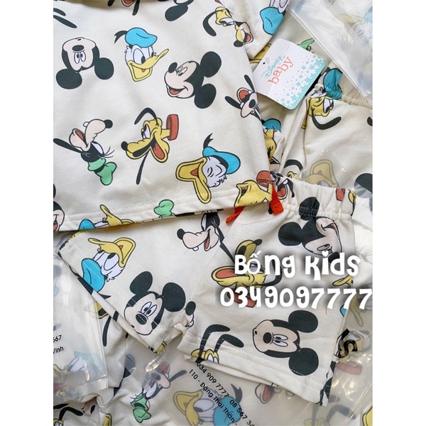 Bộ Hè Hoodie Bé Trai Da Cá Mickey