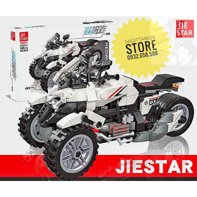 Lego Jiestar 92303 Lắp Ráp Siêu Moto 3 Bánh Honda NeoWing