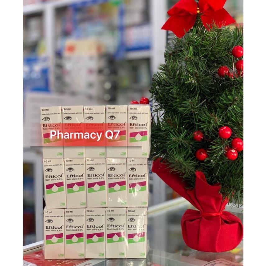 ✅Efticol cty 3/2 NaCl Natri clorid lốc 10 chai 10ml natriclorid 0,9% Nacl mắt mũi