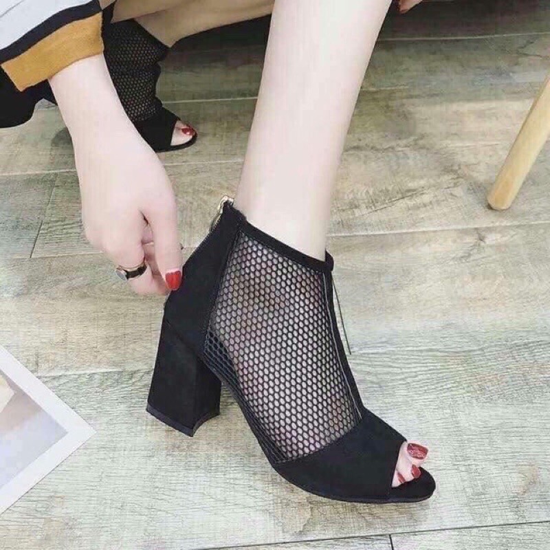 Thanh lý giày sandal cao gót boots nhiều mẫu size 35 cực đẹp