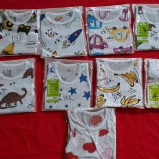 Bộ ba lỗ cotton giấy cho bé