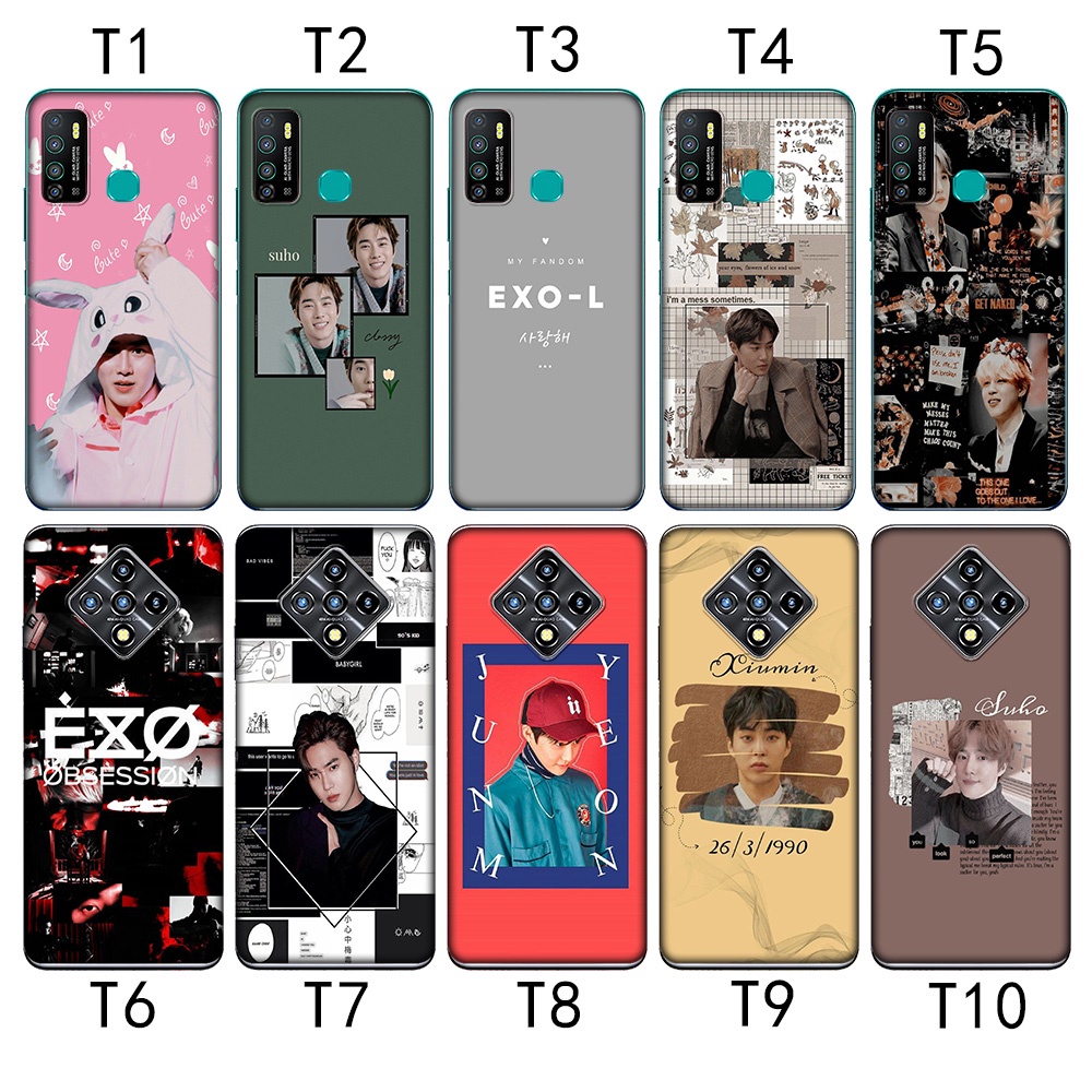 Ốp Điện Thoại Trong Suốt In Hình EXO SUHO Cho Infinix Note 7 8 10 Pro X689C X690 X692 X693 X695 Hot 10T 10S MZD71