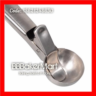 Muỗng múc KEM, trái cây INOX TRÒN - 18x4.5cm - 1 cây