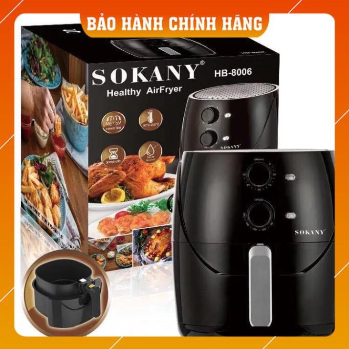 [CHÍNH HÃNG - FREE SHIP] NỒI CHIÊN KHÔNG DẦU CHÍNH HÃNG - DUNG TÍCH 5L - BẢO HÀNG 12 THÁNG - SONAKY