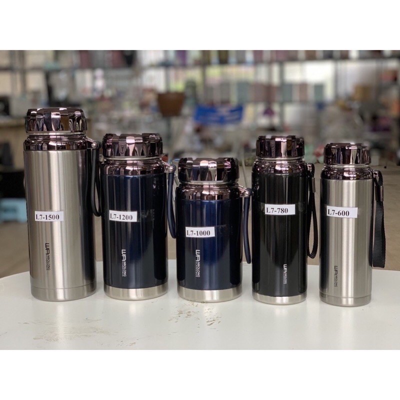 BÌNH GIỮ NHIỆT INOX NÓNG LẠNH 2 LỚP CAO CẤP NHIỀU DUNG TÍCH 1500ml