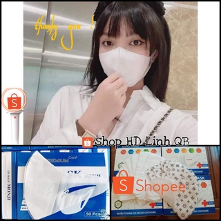 Khẩu trang 3d hoạ tiết lv , trắng hộp 50cái khẩu trang y Tế