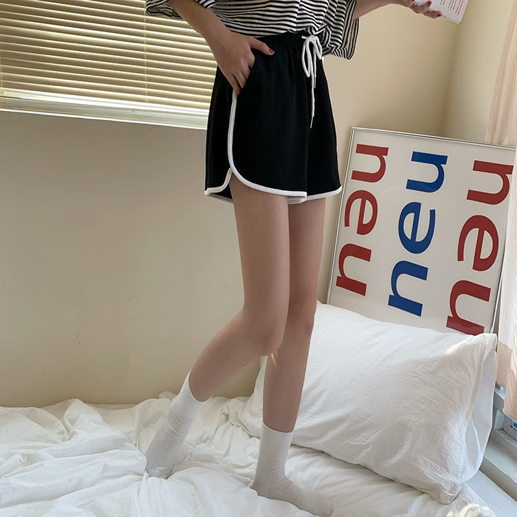 Quần đùi thể thao lưng cao thời trang phong cách hàn quốc