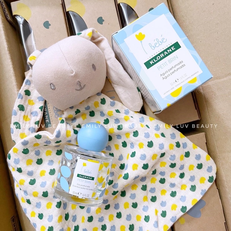 Set nước hoa cho bé KLORANE bébé tặng kèm thỏ bông cầm tay