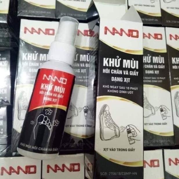 Xịt khử mùi hôi chân, hôi giày nano hiệu quả