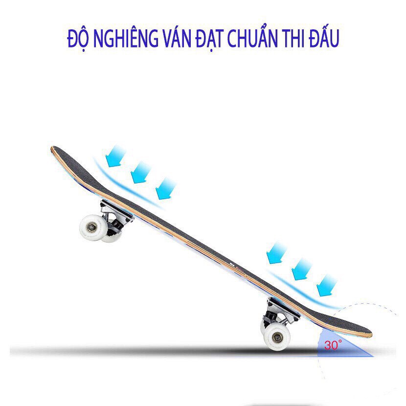 Ván trượt gỗ nhỏ & lớn cao cấp nhám chống trơn trượt