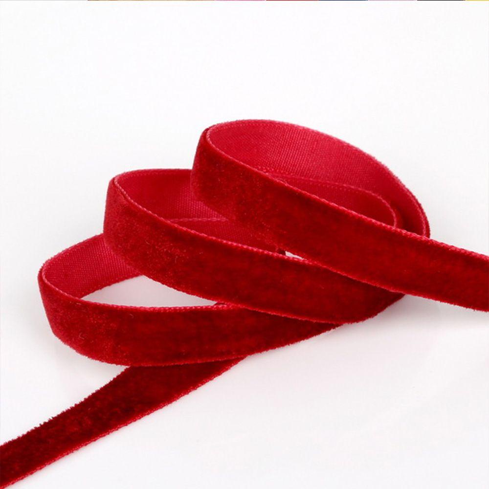 Cuộn Dây Ruy Băng Bằng Vải Nhung Dài 5 Yards Dùng Làm Bông Tai Trang Trí Tiệc Cưới