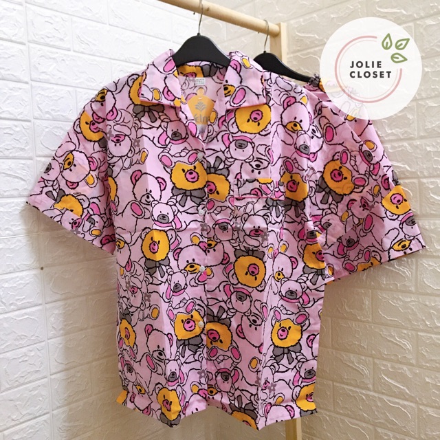 Bộ Ngủ Pijama Thái Lan Form Rộng Hình Gấu