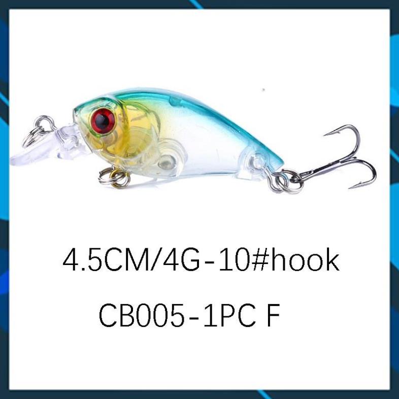 [Chất Lượng] Mồi câu cá_ Mồi Câu Lure chukky nhân tạo 3d sống động 4.5cm 4g_LURE _20