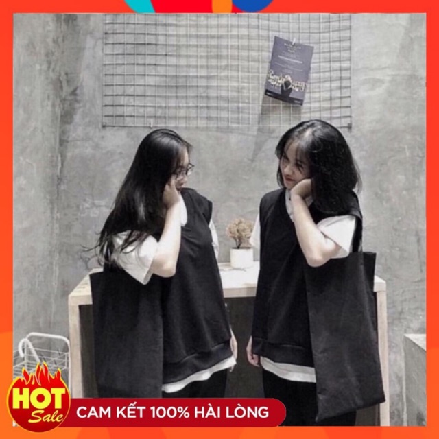ÁO GILE NỈ ĐEN TRƠN STYLE HÀN QUỐC BASIC