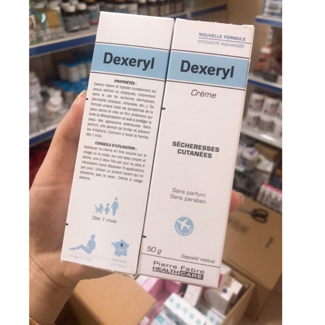 Kem Nẻ Dưỡng Ẩm Dexeryl Creme Pháp (50g+250g) Chống Da Nứt Nẻ Chàm Sữa Mẩn Ngứa Rôm Sảy Cho Trẻ Sơ Sinh Người Lớn