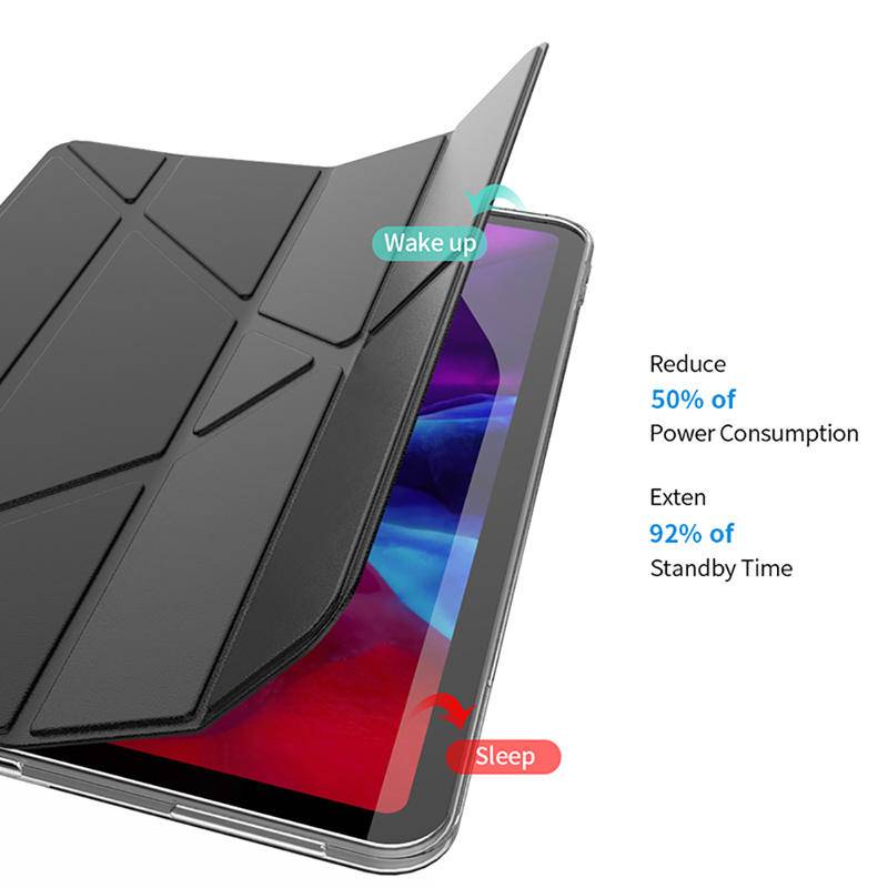 Bao da máy tính bảng DLLENCASE phối trong suốt thích hợp cho iPad Pro 11 2020 2021 12 9 Pro 12.9 2018 Pro A019