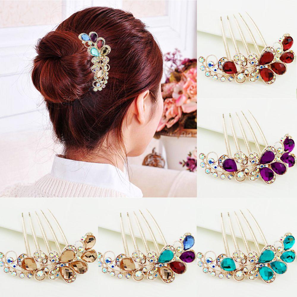 Kẹp Tóc Bằng Hợp Kim Họa Tiết Hoa Thời Trang Mới