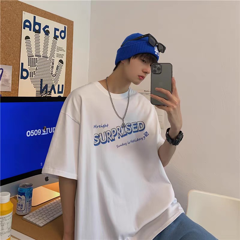 Áo thun nam nữ unisex tay lỡ form rộng 3151 , Áo thun form rộng Oversize trơn cao cấp HM1986