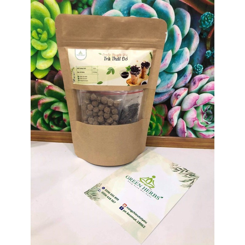 Nguyên liệu Trà Thái xanh matcha, trà Thái đỏ, hồng trà sữa Đài Loan nấu 8-10 cốc | BigBuy360 - bigbuy360.vn