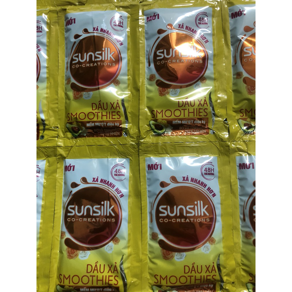 Dây 12 gói Dầu xả Sunsulk vàng óng mượt