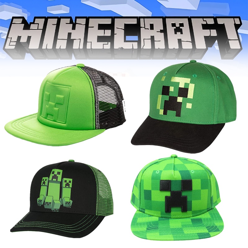 Mũ lưỡi trai in hình Minecraft phong cách mùa hè cho trẻ em