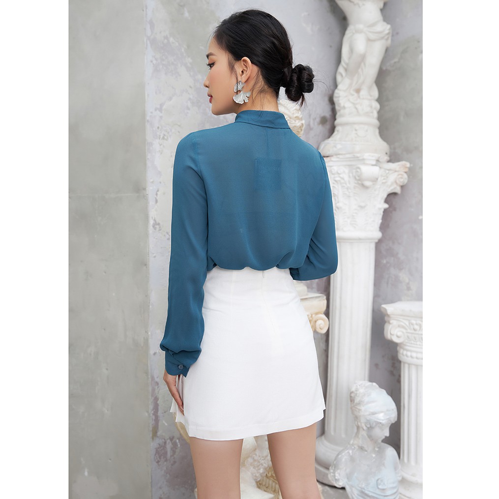 Chân váy chữ A ngắn 92WEAR 3 MÀU, đủ size, xoắn tà trước JAA1095 | BigBuy360 - bigbuy360.vn