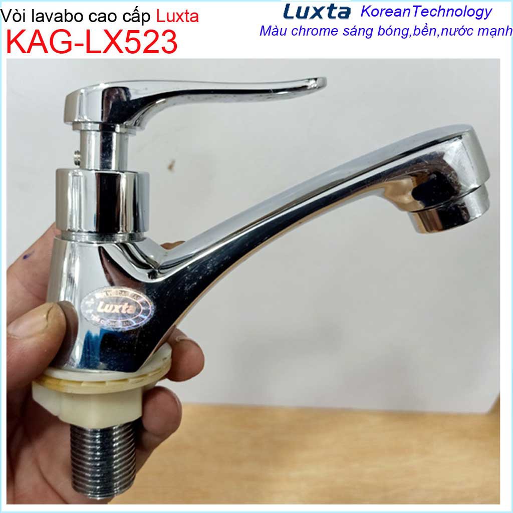 Vòi lavabo lạnh Luxta KAG-LX523 tay gạt, vòi chậu rửa mặt nước mạnh thiết kế tuyệt đẹp sử dụng siêu bền