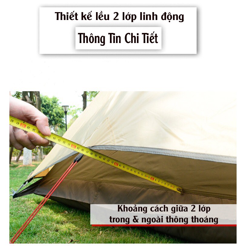 Lều Cắm Trại Kim Tự Tháp Ấn Độ Dành Cho 4-6 Người - Lều Du Lịch Dã Ngoại Chống Nước Hiệu Quả Rộng Rãi Thoáng Mát