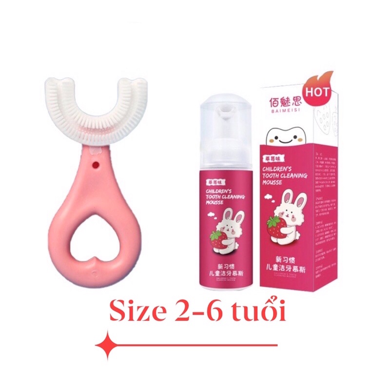 COMBO BÀN CHẢI ĐÁNH RĂNG CHƯ U  - KEM ĐÁNH RĂNG TRẺ EM .