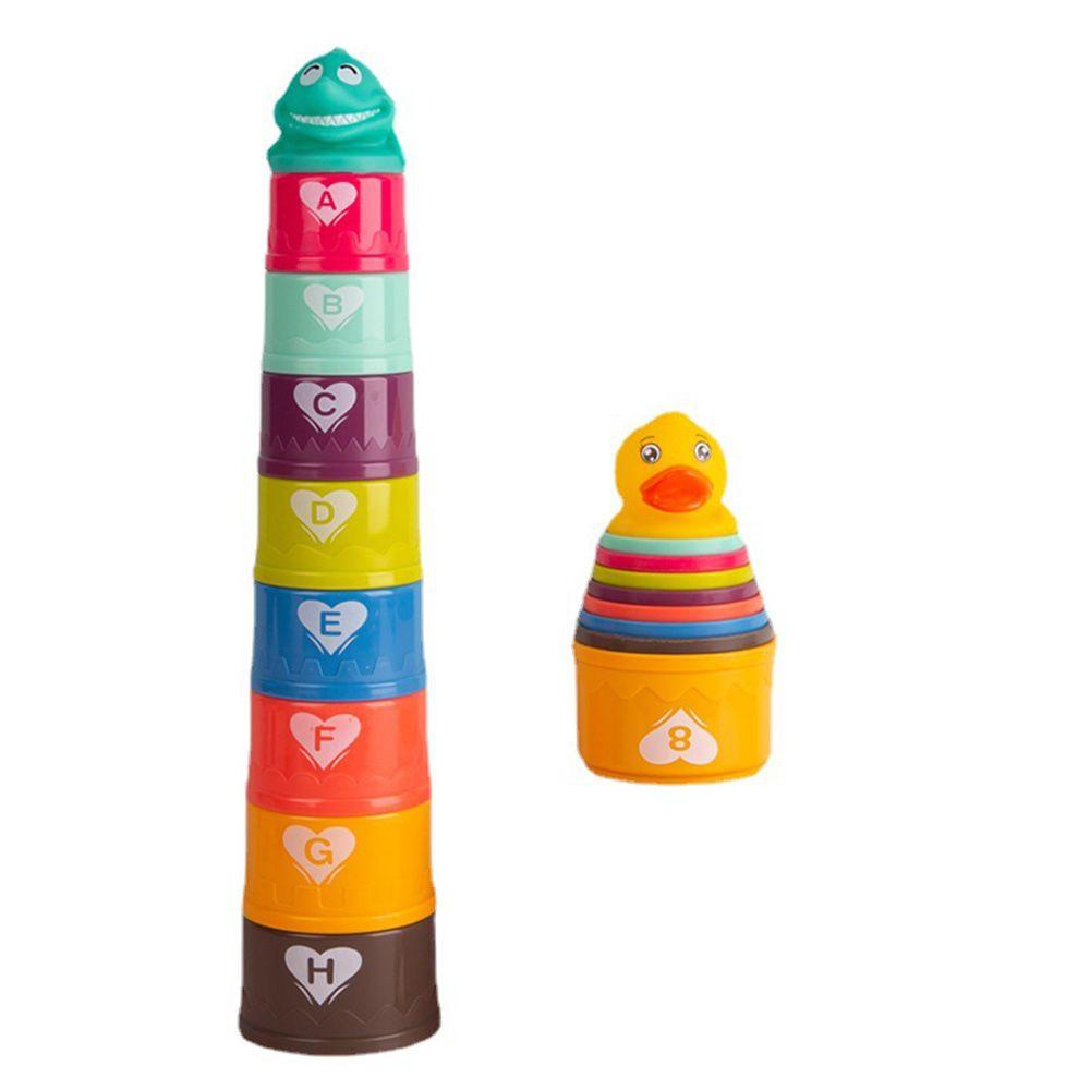 CHOOKEY Bộ Đồ Chơi Cốc Xếp Chồng Màu Cầu Vồng Giáo Dục Cho Bé
