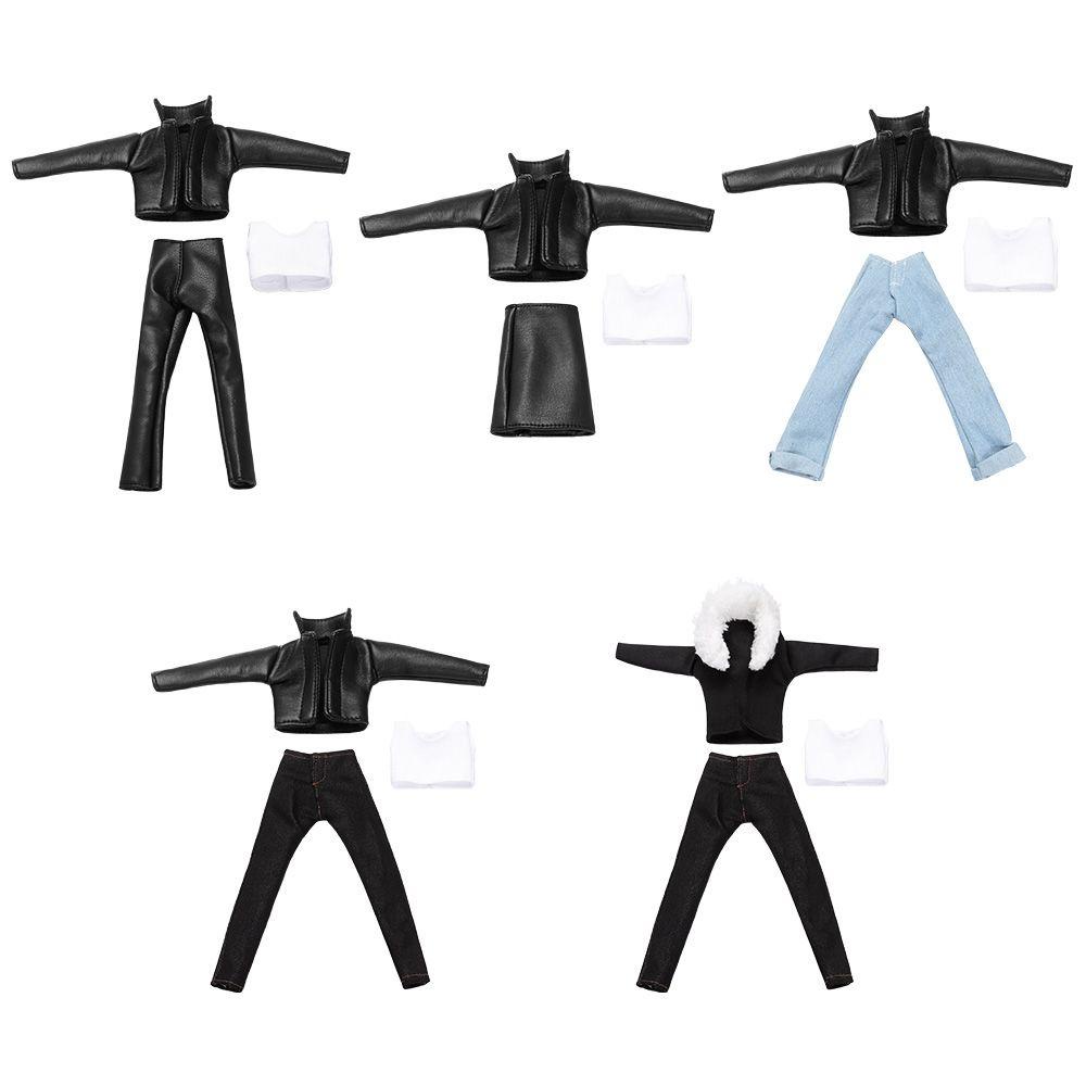 1 Bộ Áo Khoác Jeans Kèm Quần Jeans Cho Búp Bê Tỉ Lệ 1 / 6