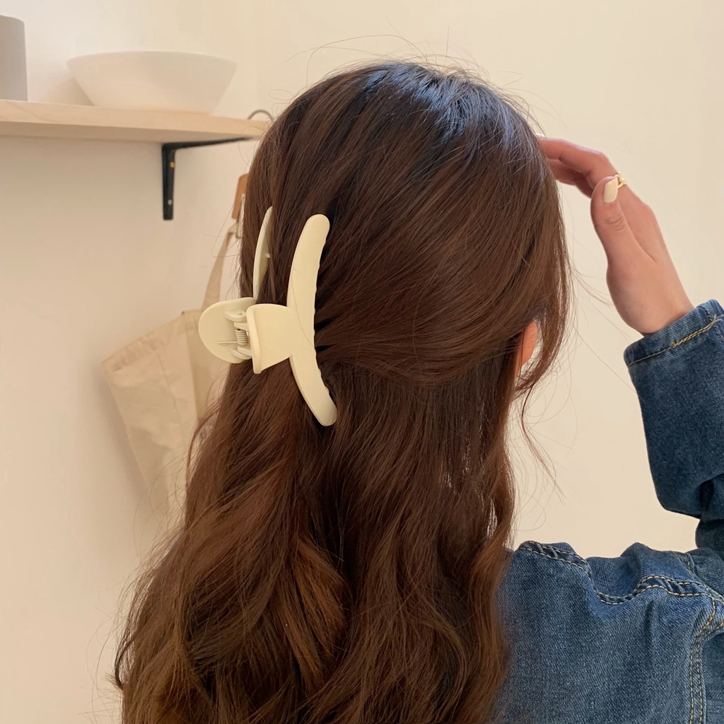 Kẹp Tóc Càng Cua Bằng Nhựa Cỡ Lớn Màu Sắc Ngọt Ngào Thời Trang Cho Nữ