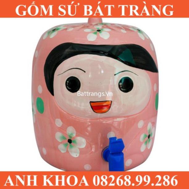 Bình sứ đựng nước Bát Tràng - Gốm sứ Bát Tràng Anh Khoa