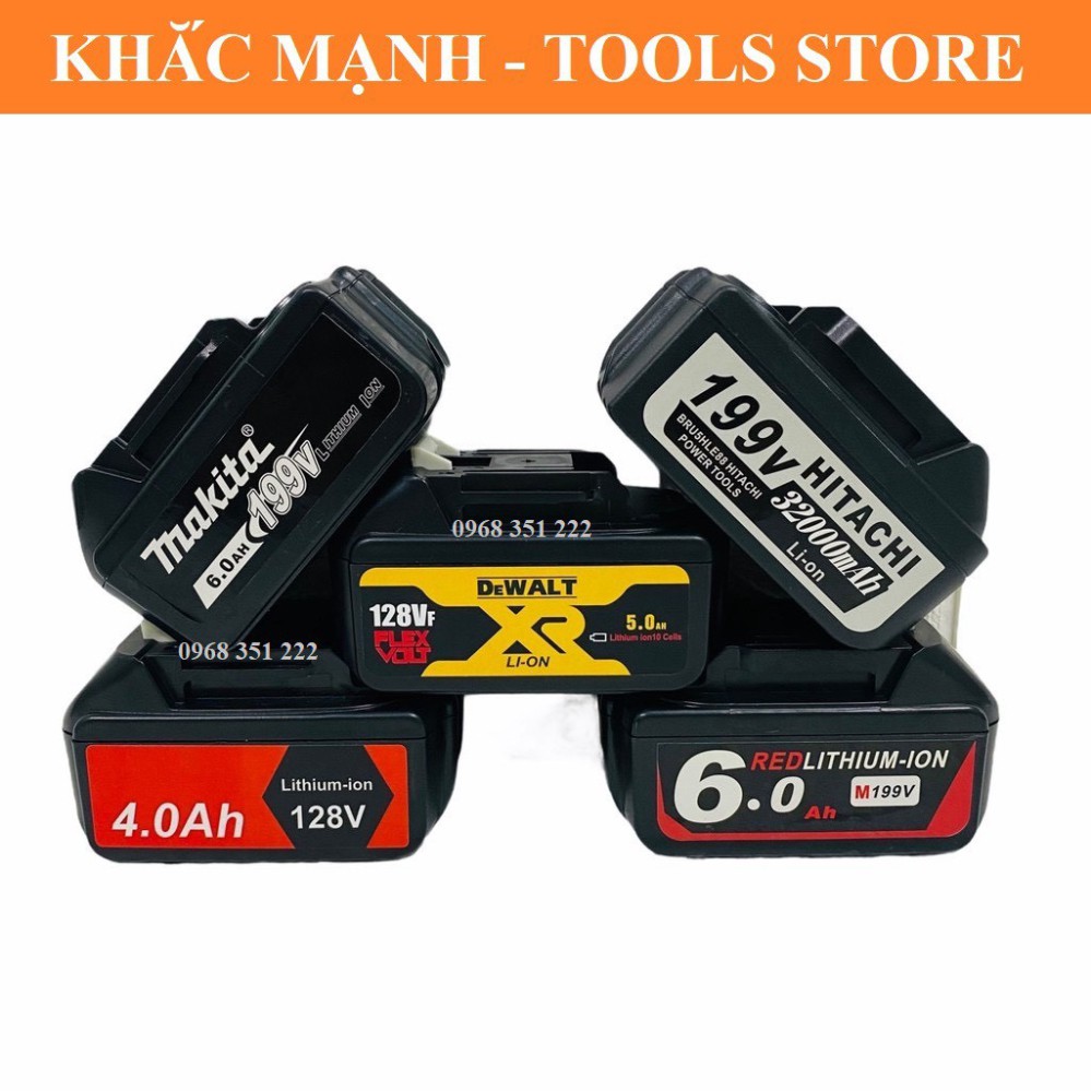 PIN MÁY SIẾT BULONG, MÁY MÀI, MÁY KHOAN MAKITA 10 CELL, 15CELL DUNG LƯỢNG KHỦNG