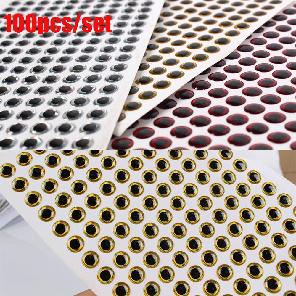 Set 100 Mắt Cá Nhân Tạo Làm Mồi Câu DIY Tiện Dụng