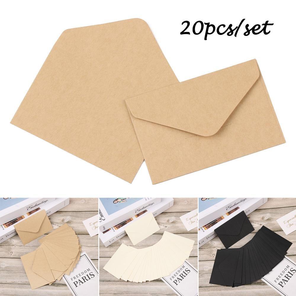 PISTA Set 20 Tấm Thiệp Mời Đám Cưới Phong Cách Retro