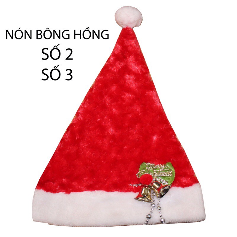 Nón hoa hồng Nhung noel  cho bé