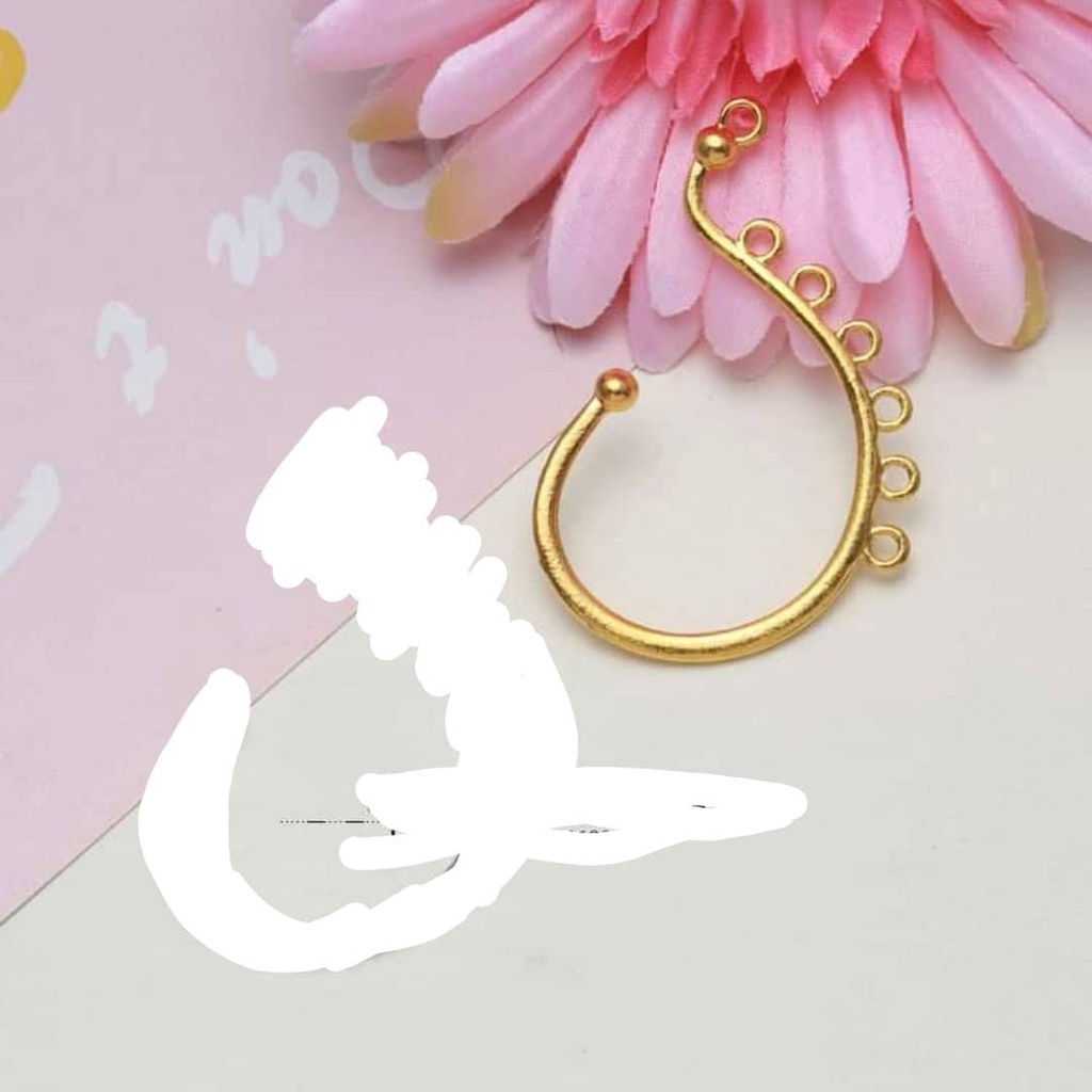 (1 cái) Phiến đúc treo vành tai 36*54mm, Nguyên liệu làm trang sức cổ trang, Nguyên liệu diy