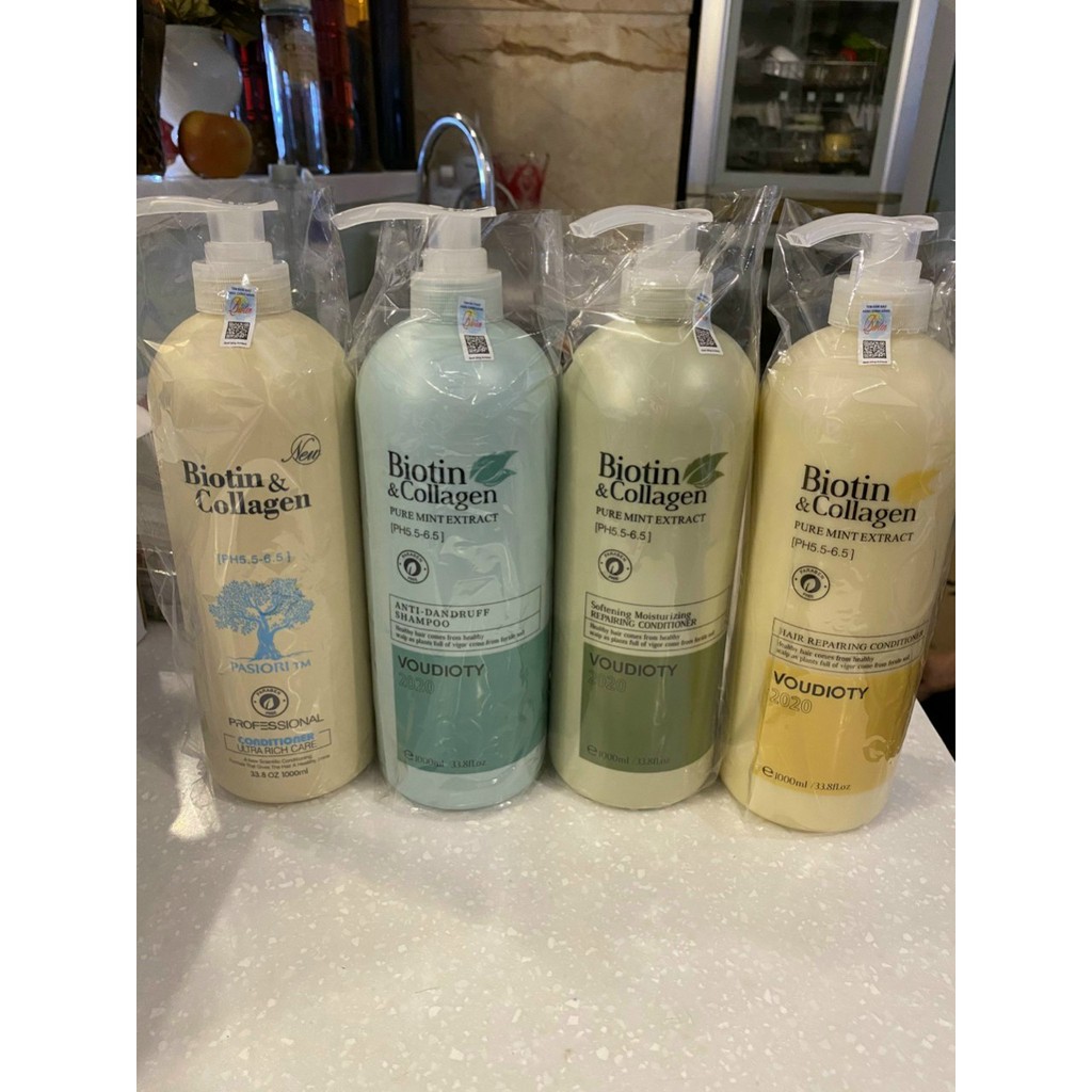Bộ Dầu Gội Xả Biotin Collagen trắng 500ml-1000ml SHOPLIPA | BigBuy360 - bigbuy360.vn