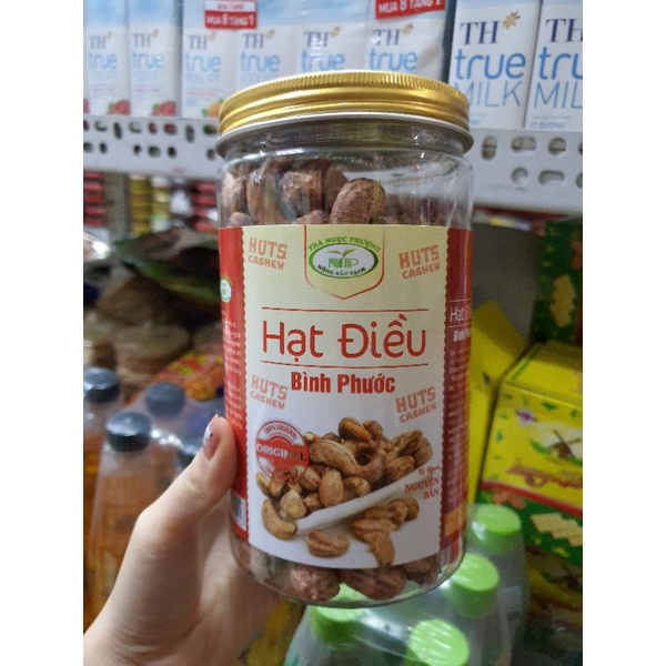 Hạt điều nguyên vỏ Bình Phước hộp 500g