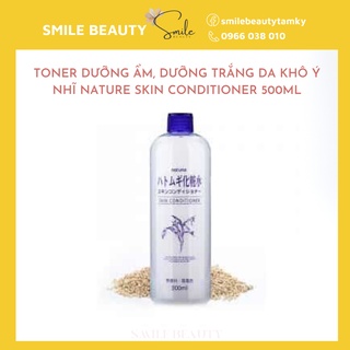 Toner Dưỡng Ẩm, dưỡng trắng da khô Ý Dĩ Naturie Skin Conditioner 500ml Nhật Bản